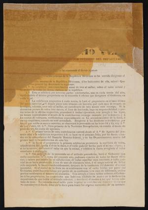 Primary view of object titled '[Decree from the Government Concerning Finances]'.