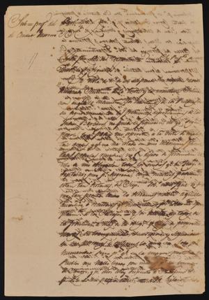 [Letter from Indro García to the Laredo Alcalde, March 7, 1844]