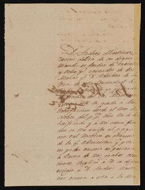 [Letter from José María González to the Laredo Justice of the Peace, January 22, 1842]