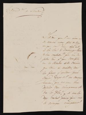 [Letter from Juan José Sánchez to the Laredo Alcalde, November 26, 1835]