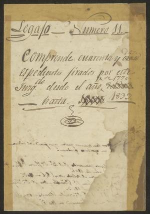 [List of Documents from 1770 to 1833]