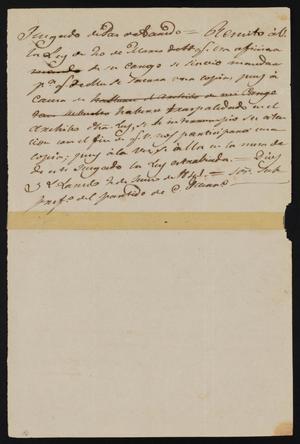 [Letter from the Laredo Justice of the Peace to Policarzo Martinez, June 2, 1841]