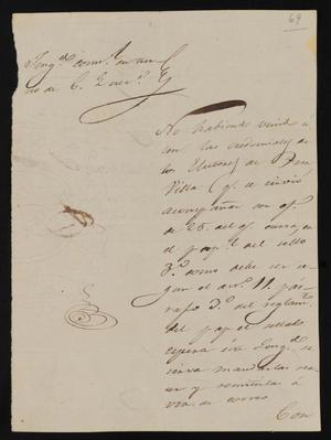 [Letter from José María Flores to the Laredo Alcalde, May 25, 1835]