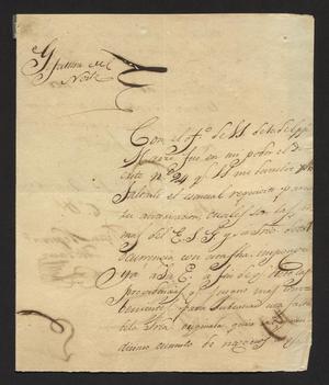[Letter from Juan Molano to the Laredo Alcalde, April 6, 1829]