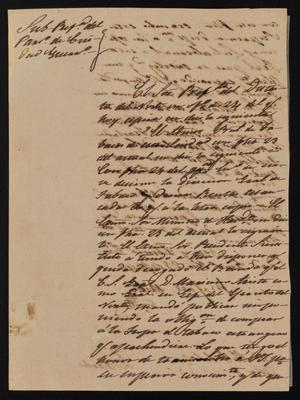 [Letter from Rafael Uribe to the Laredo Alcalde, February 28, 1843]