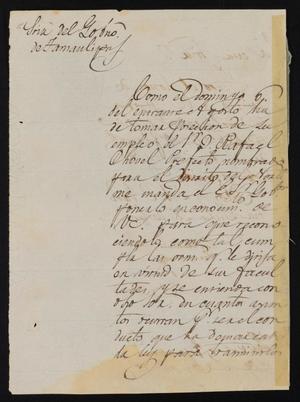 [Letter from Governor Fernández to the Laredo Ayuntamiento, July 28, 1837]