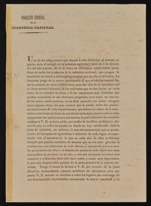 Primary view of object titled '[Document from the Ministry of Agriculture]'.