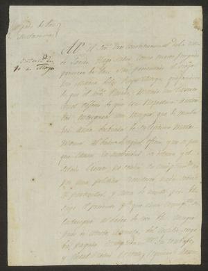 [Letter from Tomas de la Garza to the Laredo Alcalde, February 20, 1834]