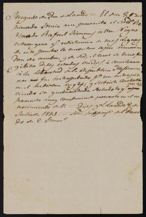 [Letter from the Justice of the Peace to Comandante Lafuente, July 2, 1841]