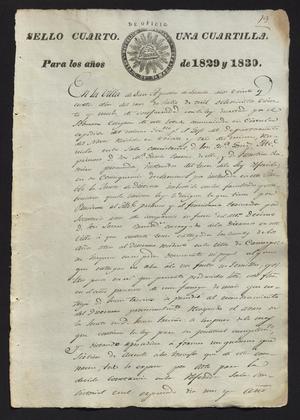 [Message from the Laredo Alcalde to the Governor, July 24, 1829]