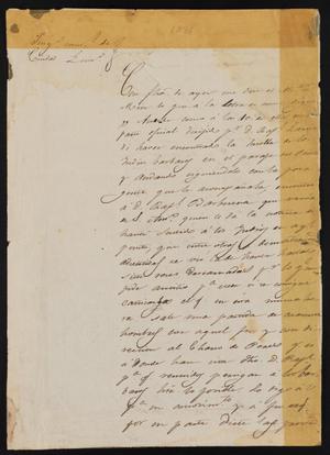[Letter from Santiago Véla to the Laredo Alcalde, December 2, 1836]