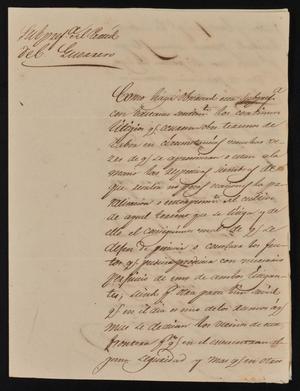 [Letter from Policarzo Martinez to the Laredo Justice of the Peace, March 31, 1842]