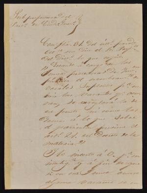[Letter from Rafael Uribe to the Laredo Alcalde, November 15, 1842]
