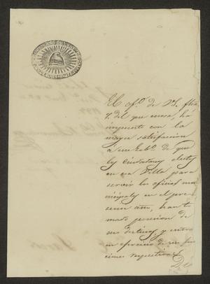 [Letter from the Governor to the Laredo Alcalde, January 26, 1833]