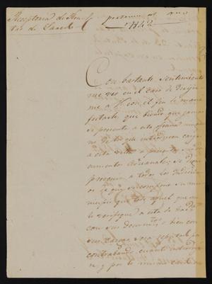 [Letter from Agustin Soto to the Laredo Alcalde, July 4, 1842]