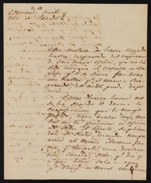 [Letter from Comandante Lafuente to the Laredo Justice of the Peace, July 19, 1841]