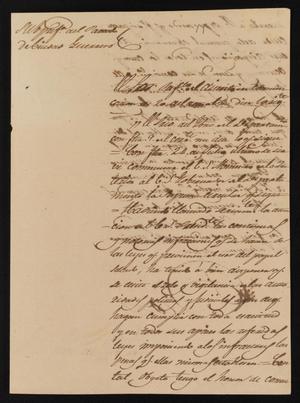 [Letter from Policarzo Martinez to the Laredo Justice of the Peace, August 24, 1841]