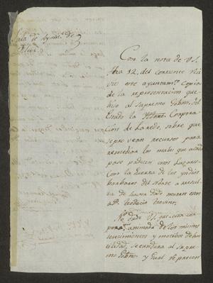 [Letter from Rafael Ramirez to the Laredo Ayuntamiento, March 15, 1834]