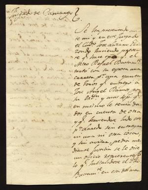 Primary view of object titled '[Letter from José Manuel Chapa to the Laredo Alcalde, November 7, 1831]'.