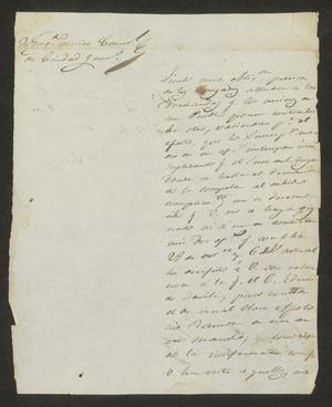 Primary view of object titled '[Letter from Luis Vela to the Laredo Alcalde, November 29, 1833]'.