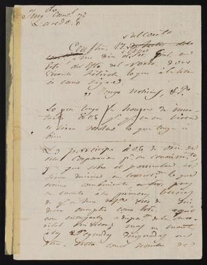 Primary view of object titled '[Letter from the Laredo Alcalde to the Governor of Tamaulipas, July 24, 1837]'.