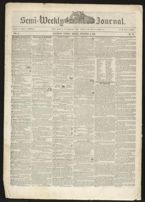 The Semi-Weekly Journal. (Galveston, Tex.), Vol. 1, No. 87, Ed. 1 Tuesday, December 3, 1850