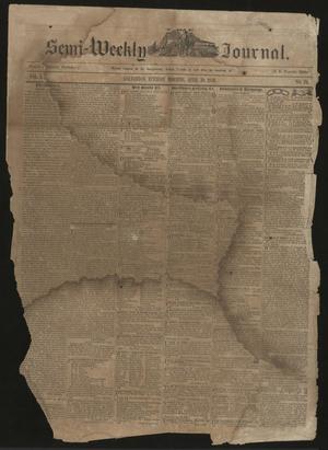 The Semi-Weekly Journal. (Galveston, Tex.), Vol. 1, No. 24, Ed. 1 Tuesday, April 30, 1850