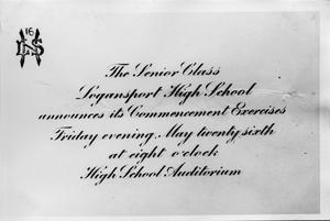 Graduation Invitation, 1916