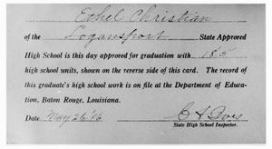 Primary view of object titled 'Graduation Invitation, 1916'.