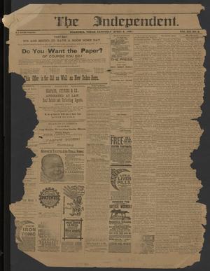The Independent. (Brazoria, Tex.), Vol. 12, No. 2, Ed. 1 Saturday, April 4, 1891