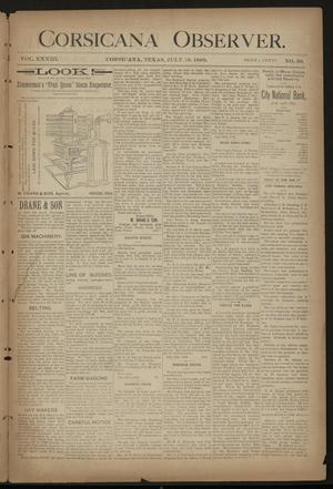 Primary view of object titled 'Corsicana Observer. (Corsicana, Tex.), Vol. 33, No. 39, Ed. 1 Friday, July 19, 1889'.