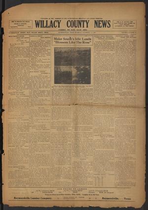 Willacy County News (Raymondville, Tex.), Vol. 6, No. 42, Ed. 1 Thursday, November 1, 1923