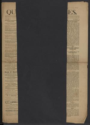 Primary view of object titled 'Quintana Times. (Quintana, Tex.), Vol. 1, No. 34, Ed. 1 Friday, February 19, 1892'.