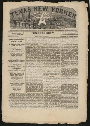 Texas New Yorker (New York [N.Y.]), Vol. 7, No. 10, Ed. 1 Friday, June 1, 1877