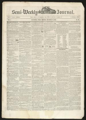 The Semi-Weekly Journal. (Galveston, Tex.), Vol. 1, No. 90, Ed. 1 Friday, December 13, 1850