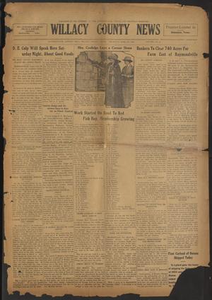 Primary view of object titled 'Willacy County News (Raymondville, Tex.), Vol. 7, No. 14, Ed. 1 Thursday, April 3, 1924'.