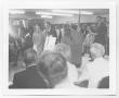 Thumbnail image of item number 1 in: '[Photograph of President and Mrs. Johnson at Ceremony]'.