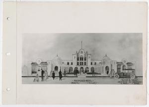 Primary view of object titled '[Proposed Hotel Marfa, Texas]'.