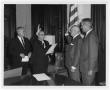 Photograph: [Photograph of John Connally Swearing In Mr. Mayborn]