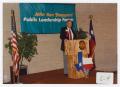 Primary view of [Photograph of Judge Irvin, Jr. Onstage at Conference]