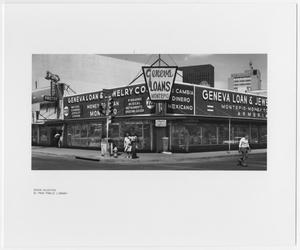 Primary view of object titled '[Geneva Loan & Jewelry Company Storefront]'.