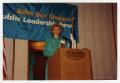 Photograph: [Photograph of Tracey Bright Giving Speech]