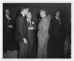 [Photograph of John Connally Speaking with Men]