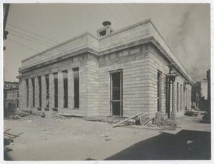 Primary view of object titled '[Post Office Construction Site Looking Eastward]'.