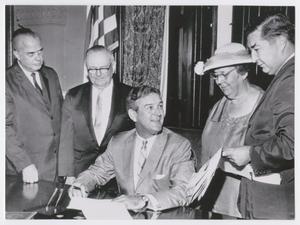 [Photograph of John Connally in Office with Others]