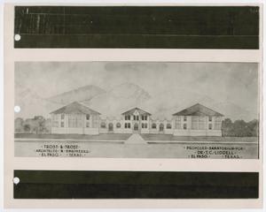 Primary view of object titled '[Proposed Sanatorium for Dr. T. C. Liddell]'.