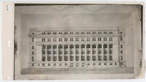 Primary view of object titled '[Rendering of El Paso County Court House]'.
