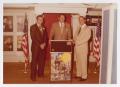Photograph: [Photograph of Ronald Reagan Standing at Podium]