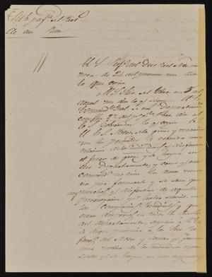 [Letter from Policarzo Martinez to the Laredo Alcalde, March 27, 1845]