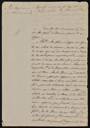 Primary view of [Letter from Rafael García to the Laredo Ayuntamiento, January 25, 1845]